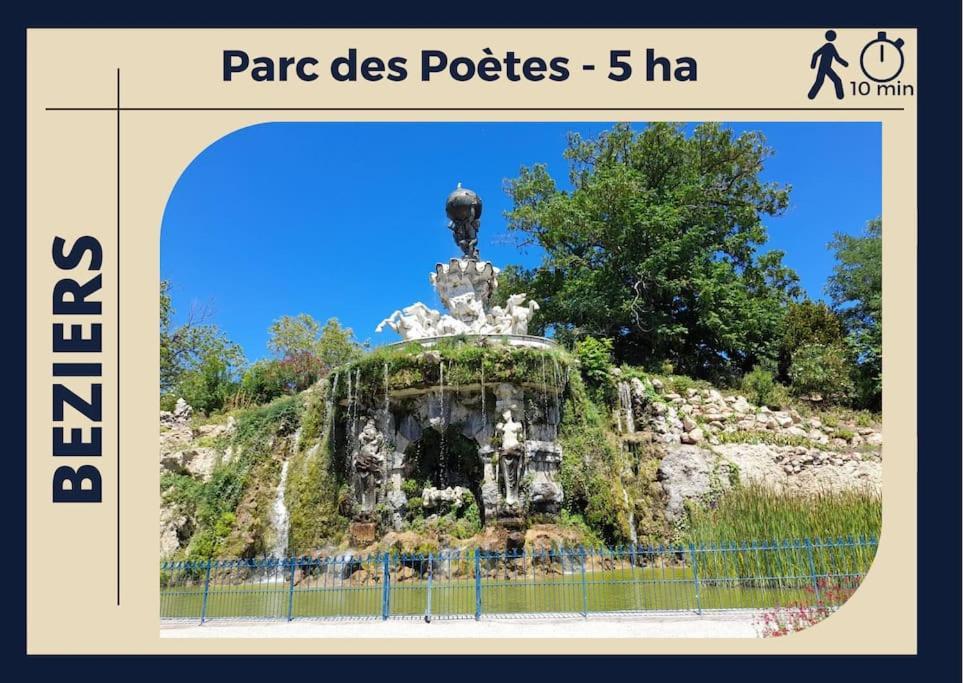 ベジエLe Tropico - Clim - Terrasse - Proche Polygoneアパートメント エクステリア 写真